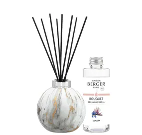 GIFT SET AROMA Diffuser Marbrure White + Liliflora Refill 180 ml