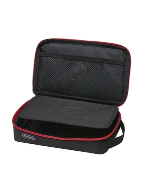 Herlitz 2 Go Soft pencil case Polyester Black, Red