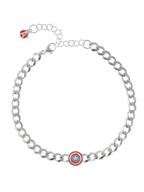 Silver bracelet Captain America Marvel BS00080RL-7.CS