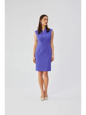 S360 Dress with a subtle neckline and overlap - purple