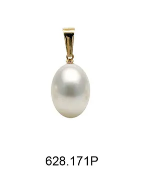 Elegant gold pendant with freshwater pearl 14/628.171P