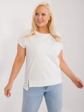 Women's ecru Plus size blouse