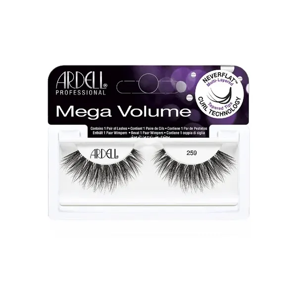 Mega Volume 259 False Eyelashes Black