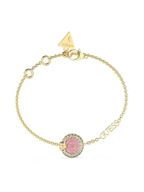 Fashion gold-plated bracelet with zircons Knot You JUBB04053JWYGPK