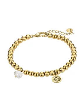Gold-plated beaded bracelet Layla Gold Bracelet MCB23015G