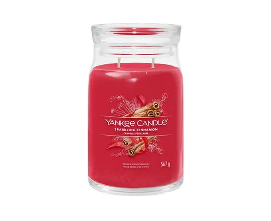 Aromatic candle Signature large glass Sparkling Cinnamon 567 g