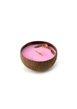 Coconut candle - the scent of the Rose