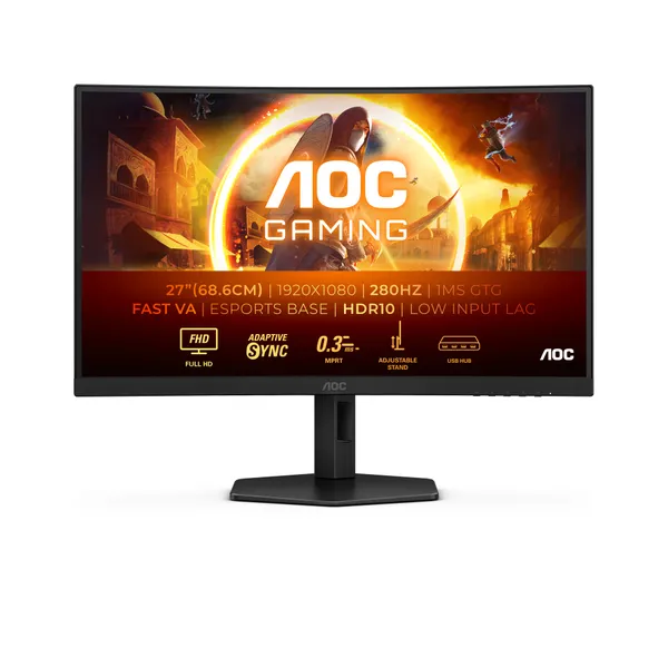 AOC G4 C27G4ZXU datora monitors 68,6 cm (27") 1920 x 1080 pikseļi Full HD LED melns