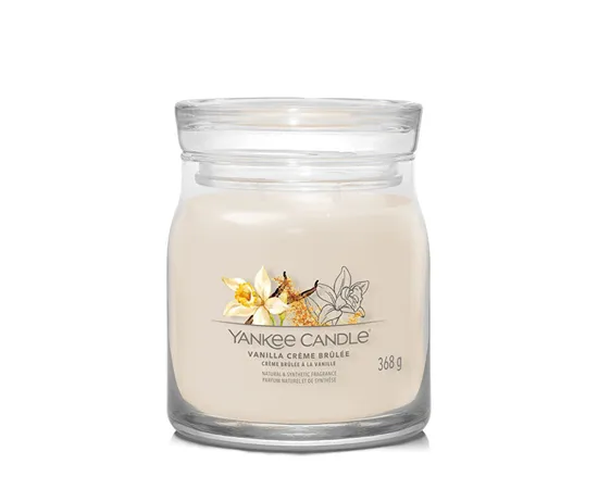 Aromatic candle Signature glass medium Vanilla Creme Brulee 368 g