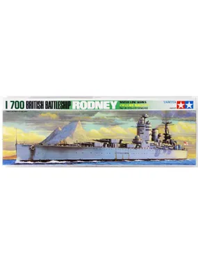 Plastic model British Battleship Rodney