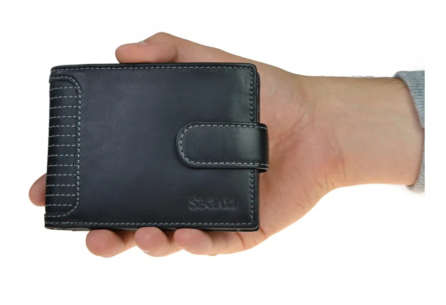 Men's leather wallet 572 665 005 C black