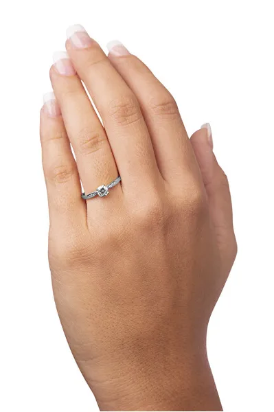 Gentle white gold ring 229 001 00809 07