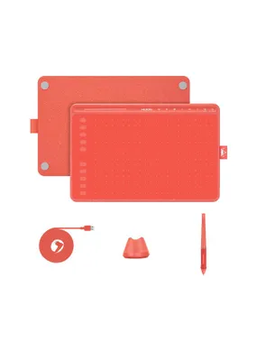 HUION HS611 RED graphic tablet 5080 lpi 258.4 x 161.5 mm USB