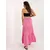 Women's pink ruffle skirt