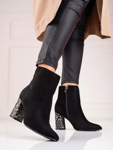Women's boots Shelovet with a decorative heel