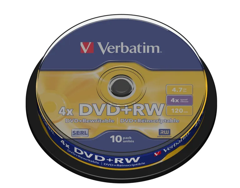 Verb DVD+RW 4x 4.7GB 10P CB 4348