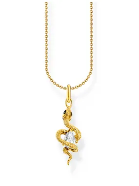 Thomas Sabo KE2300-565-14-L45V Gold-plated Necklace With Tempting Romance Snake Pendant Ladies