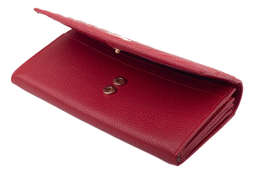 Women's leather wallet 50511 red