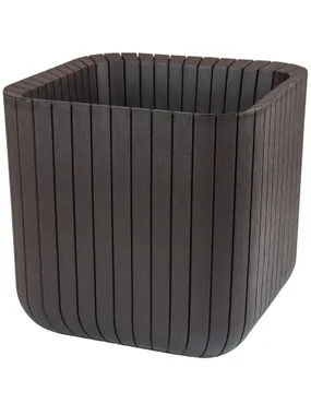 Keter Cube Wood Planter M pot.