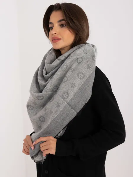 Women's gray Scarf shawl / scarf / cowl