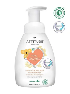 Baby washing foam (2 in 1) Baby Leaves with the scent of pear juice 295 ml