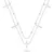 Double Silver Cross Necklace NCL157W