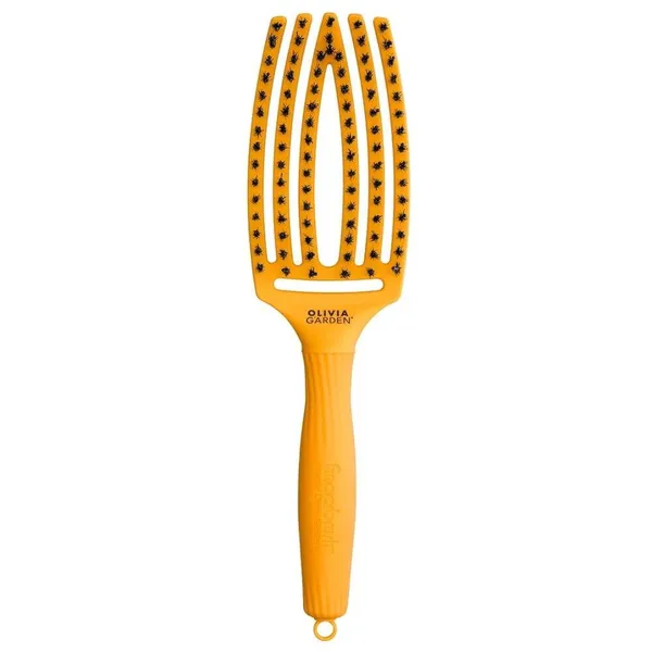 Finger Brush On The Road Again Yellow Sunshine hairbrush