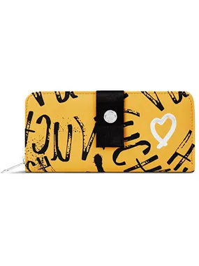 Women's wallet Zelya Grafitti Yellow