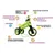 CROSS-COUNTRY BIKE FUNNY WHEELS RIDER METALLIC GREEN