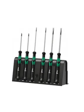 Wera 2035/6 A Screwdriver set and rack for electronic applications