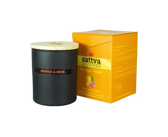 Mango soy candle and Indian rose 200g