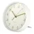 Desk clock Golden Hama quiet white