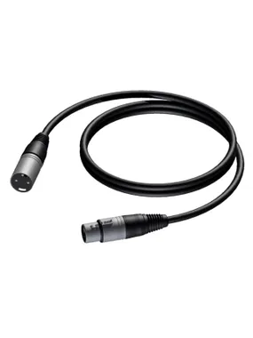 CABLE XLR MALE-XLR FEMALE 0.5 M