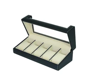 Rothenschild watch box RS-3035-BL for 5 watches black