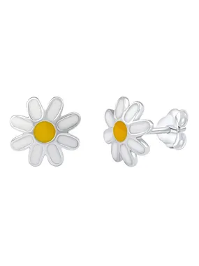 Natalie PRM21584E daisy silver earrings