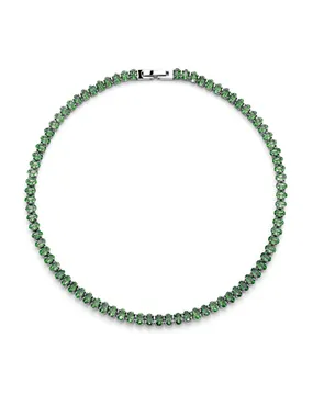 Luxury necklace with zircons Metsaema Tennis 12297 GRE
