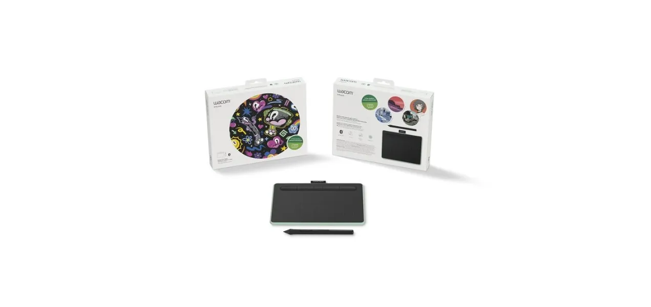 Wacom Intuos S Bluetooth graphic tablet Green, Black 2540 lpi 152 x 95 mm USB/Bluetooth