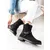 Classic women's Shelovet suede black work boots