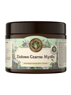 Herbal black soap for washing body and hair 300ml