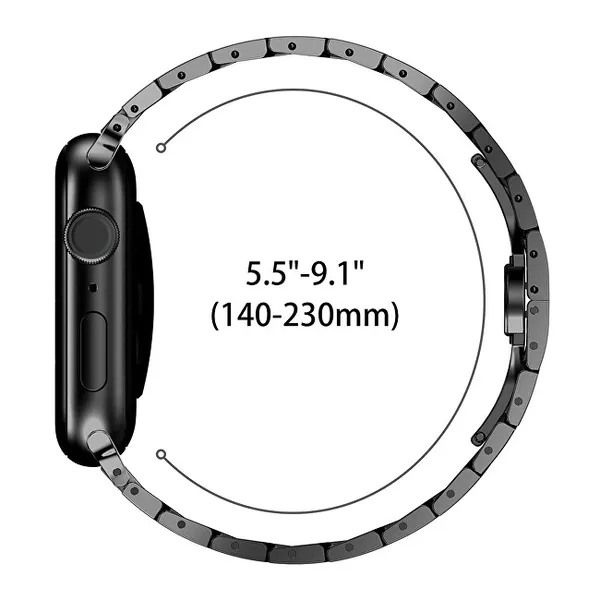 Iron Man steel pull for Apple Watch 42/44/45/49 mm - Black