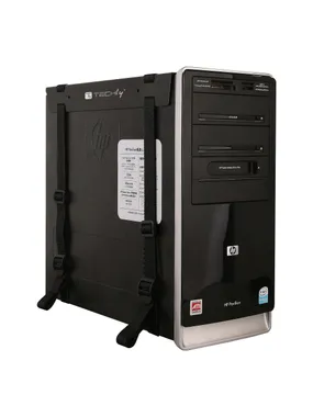 Techly ICA-CS 60 CPU turētājs Galda CPU turētājs Melns