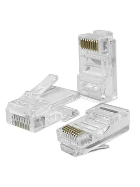 RJ45 modular connector CAT6, UTP, 100 pcs