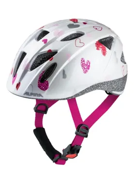 Bike helmet Alpina Ximo, white in hearts, 49-54