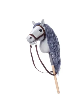 Horse on a stick HOPPIHORSE Hobby Horse A4 gray
