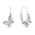 Design silver earrings Butterflies EA187W