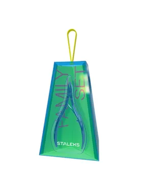 Home Pro Family Set of Leather Terms + Nail Scissors + Kopytko for Manicure + Blyn