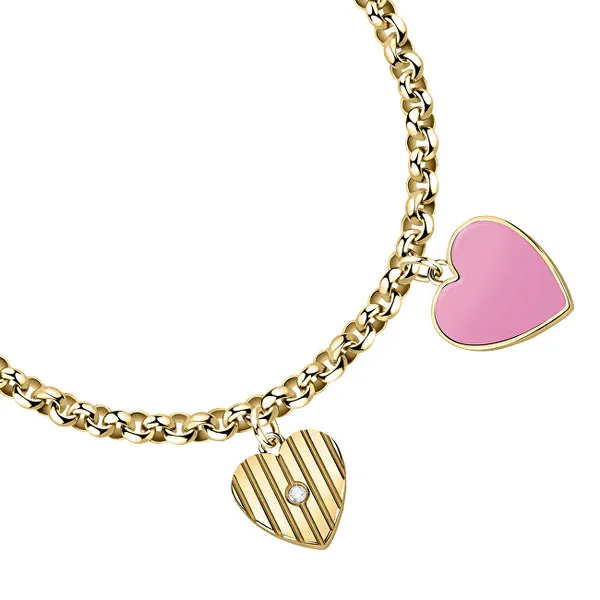 Charming gilded bracelet with hearts Incanto SAVA06