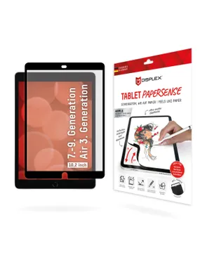 Displex TABLET PAPERSENSE iPad (7./8./9. Gen.)/Air (3. Gen.), noņemama rakstīšanas vai zīmēšanas plēve ar Paper Feeling