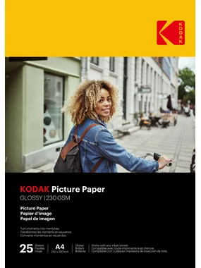 Kodak Picture Paper 230g 11.8 mil Glossy A4x25 (9891266)