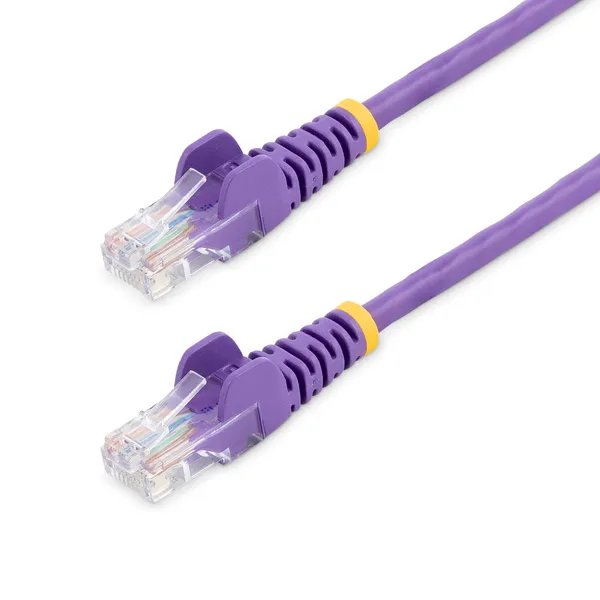 StarTech.com Cat5e Ethernet ielāpu kabelis ar nesavienojamiem RJ45 savienotājiem — 7 m, violets